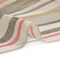 1 Yard Beige Gray and Pink Barcode Stripes Linen and Cotton Gauzy Woven Fabric 63 inch Width